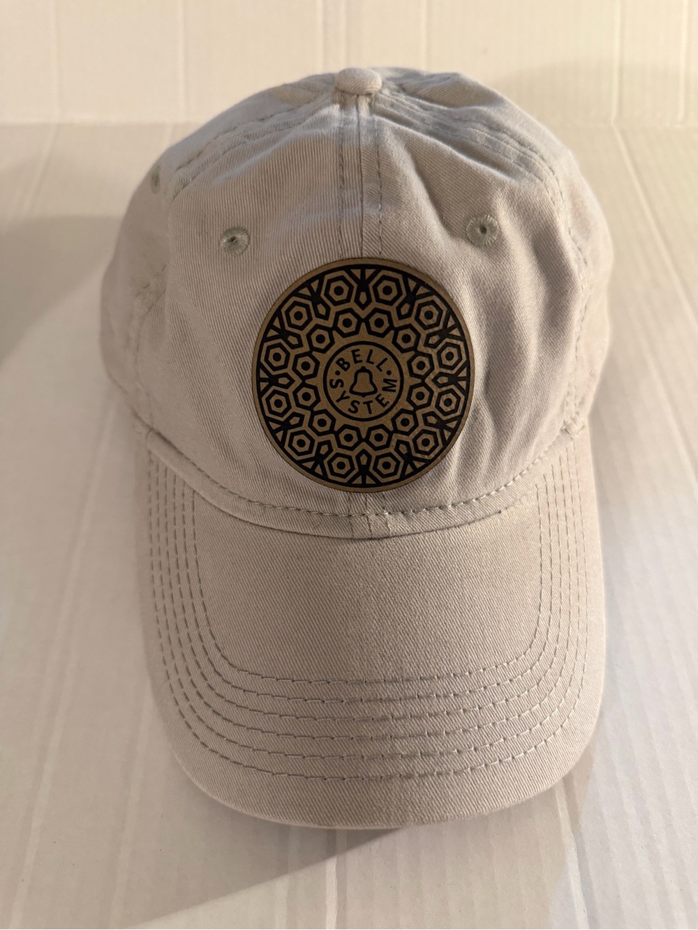 Bell Systems Beige Cotton Baseball Cap